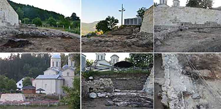 Остацима јужног бедема манастира Св.Никола у Бањи код Прибоја