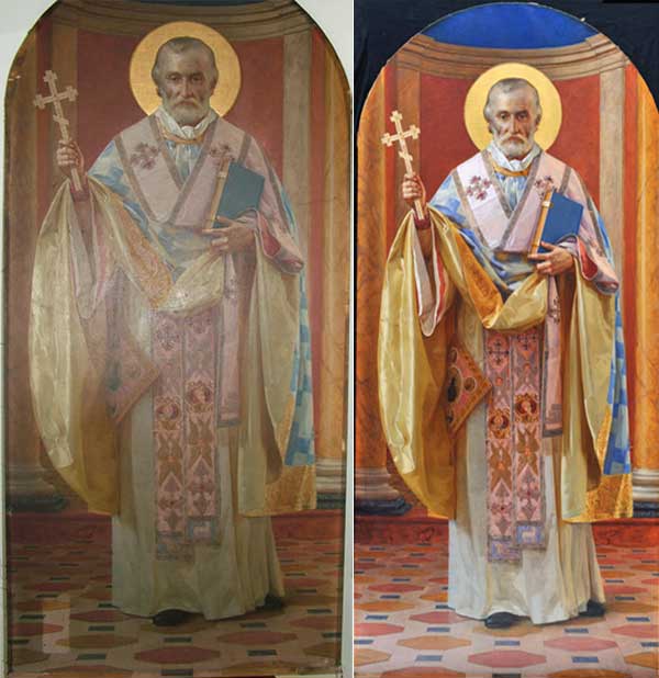 Свети Никола - пре и после радова